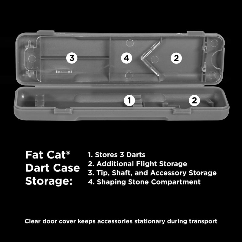 [AUSTRALIA] - Fat Cat Bulletz 90% Tungsten Steel Tip Darts with Storage/Travel Case, 23 Grams 