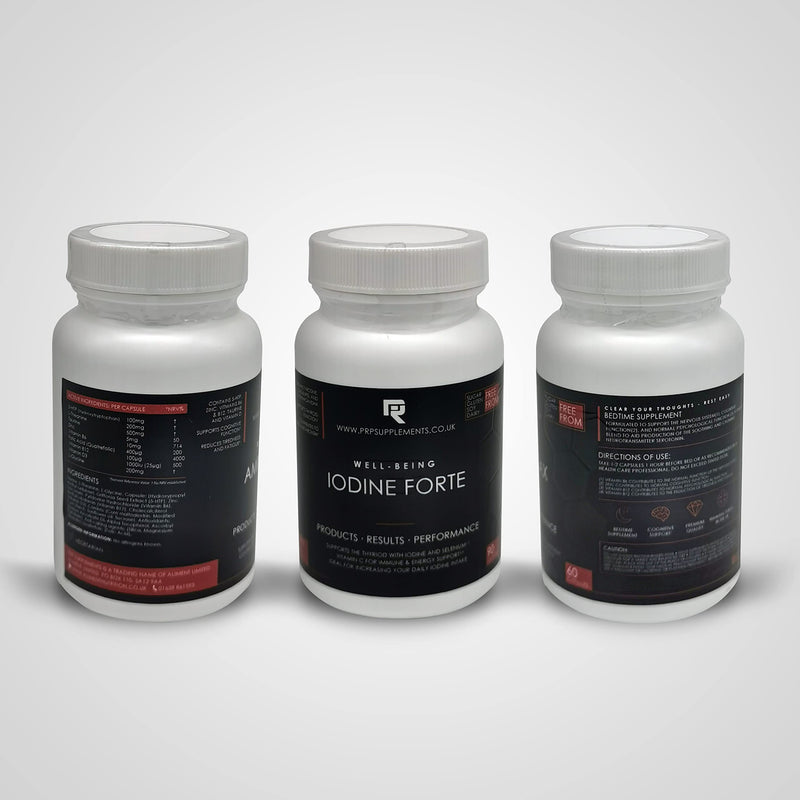 Thyroid Support | Iodine Forte Containing Iodine & Selenium | 90 Vegetarian and Vegan Capsules - BeesActive Australia