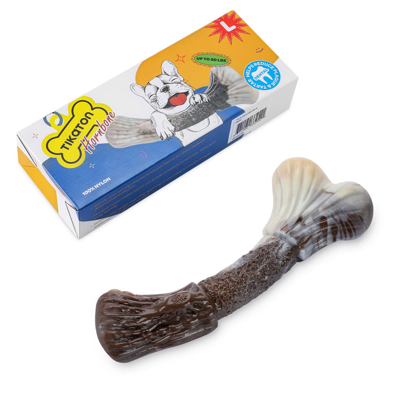 Tikaton Hornbone Dog Chew Toys for Aggressive Chewers,Antler Shape Dog Toys Durable Nylon Material,Dog Teething Toys for Large Medium Small Dogs - BeesActive Australia