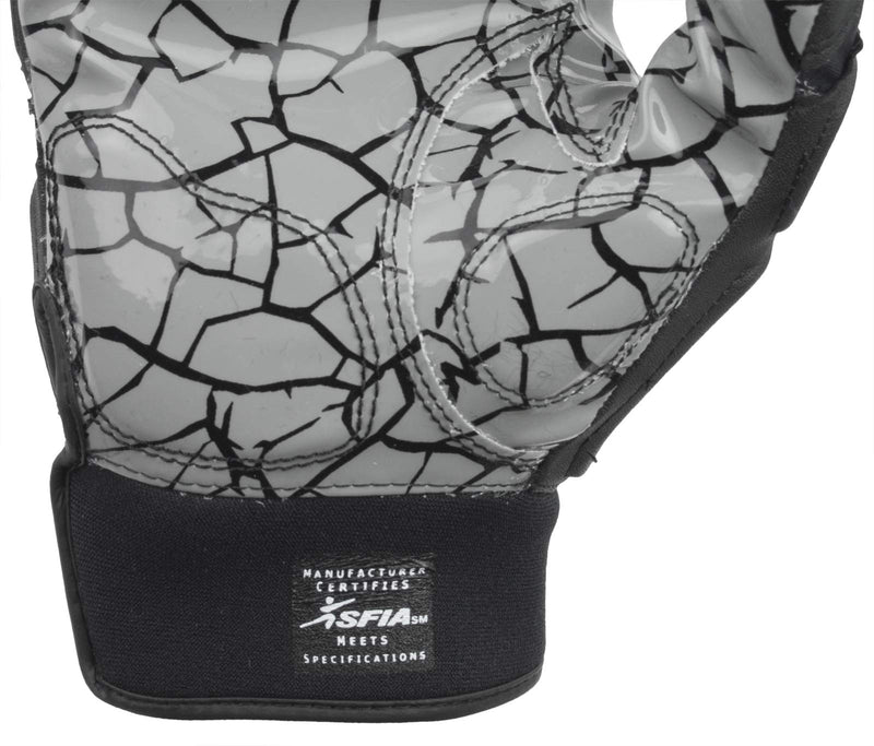 Sports Unlimited Max Clash Adult Padded Lineman Fooball Gloves Black X-Large - BeesActive Australia