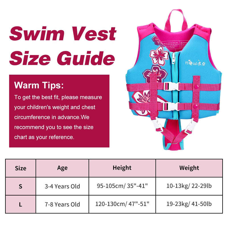 Kids Swim Vest Boys Girls Youth Swimming Safety Swimsuit Swimwear Training Vest with Adjustable Strap for 22-64 Lbs Small - BeesActive Australia