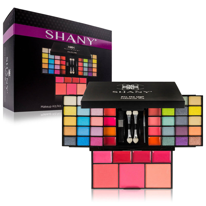 SHANY 'Fix Me Up' Makeup Kit - Eye Shadows, Lip Colors, Blushes, and Applicators - BeesActive Australia