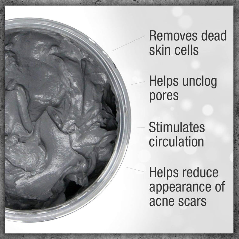 Pure Body Naturals Dead Sea Mud Mask for Face and Body, Purifying Face Mask for Acne, Blackheads, and Oily Skin, 8.8 Ounce - BeesActive Australia