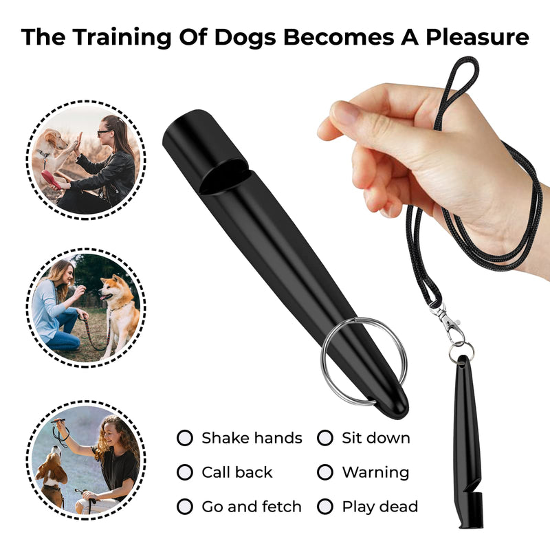 ECOMBOO Dog Whistle and Clicker Set with Straps- ABS Material-Standardized Frequency-Ultrasonic Clicker Training for Dogs and Whistle to Stop Barking. (Standardized Whistle and clicker Set) - BeesActive Australia