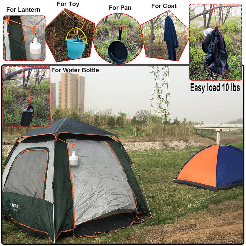 Quality-Life Camping Lantern Hook Hanger 2pcs Black 2pcs - BeesActive Australia