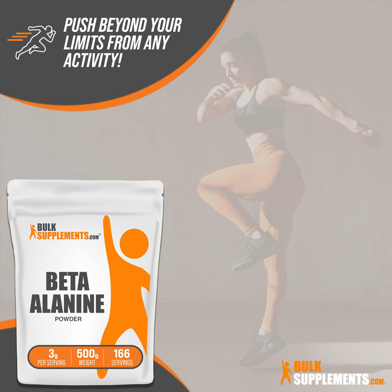 BULKSUPPLEMENTS.COM Beta Alanine Powder - Beta Alanine Pre Workout, Beta Alanine 3000mg - Beta Alanine 500g, Beta Alanine Bulk - Unflavored, Pure & Gluten Free, 3g per Serving, 500g (1.1 lbs) 1.1 Pound (Pack of 1) - BeesActive Australia
