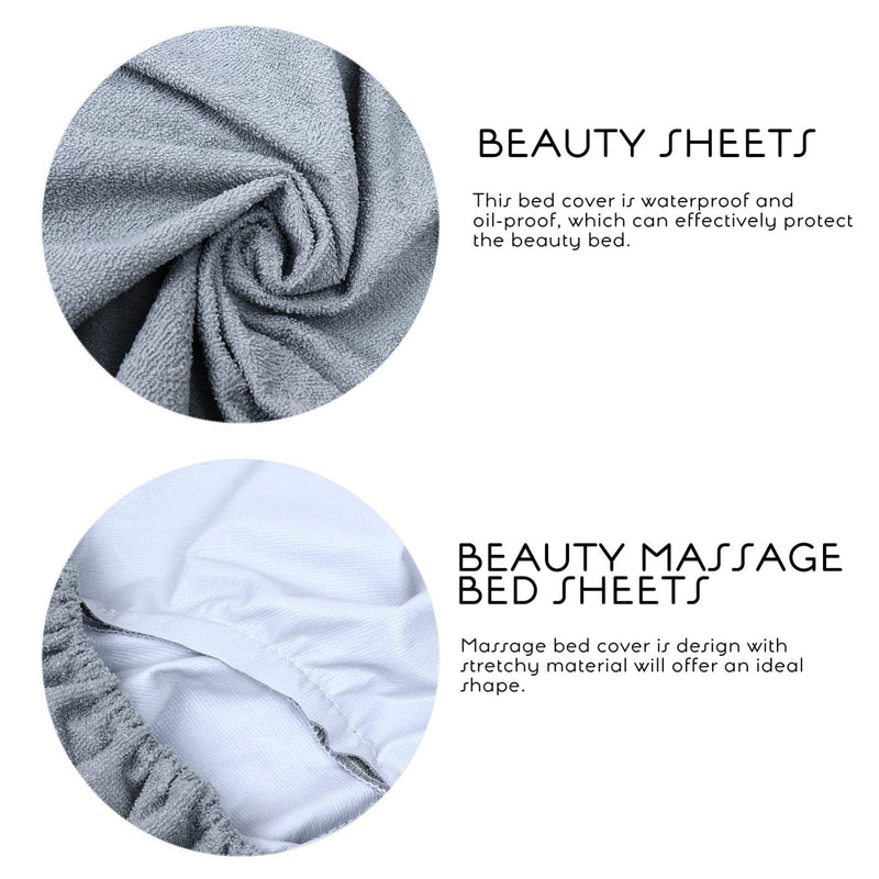 Hemoton Massage Bed Cover with Hole Massage Couch Sheet for Beauty Salon Spa Ideal for Massage Table Spa Tattoo and Exam Tables (Grey) - BeesActive Australia