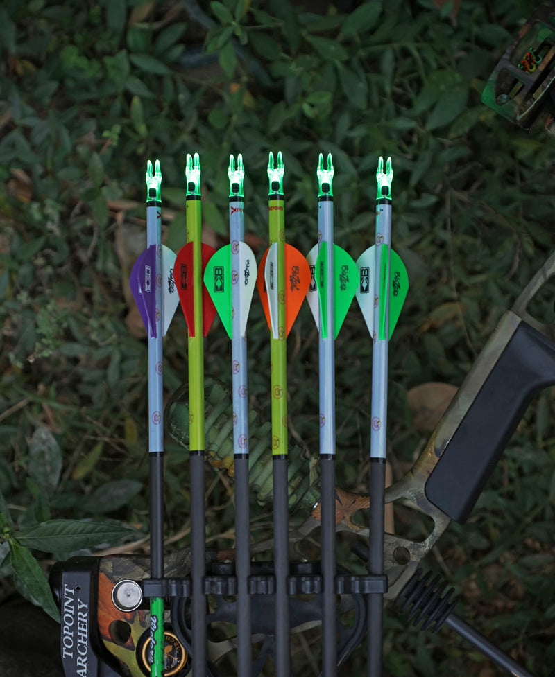 DEEPOWER S Lighted Nock for Arrows with .244/6.2mm Inside Diameter with ON/Off Switch Arrow Nocks for Archery Hunting Green - BeesActive Australia