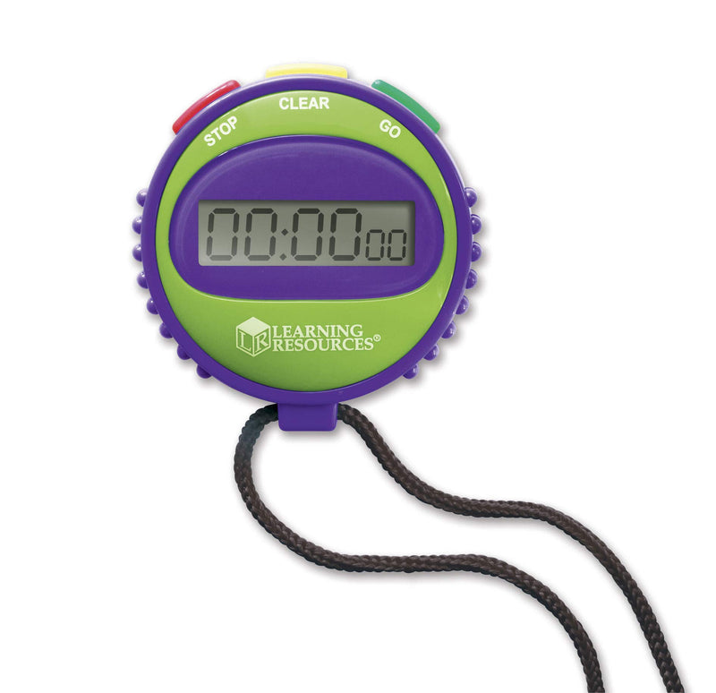 Learning Resources Simple 3 Button Stopwatch, Supports Science Investigations, Timed Math Exercises, Elapsed Time Tracking, Ages 5+ - BeesActive Australia