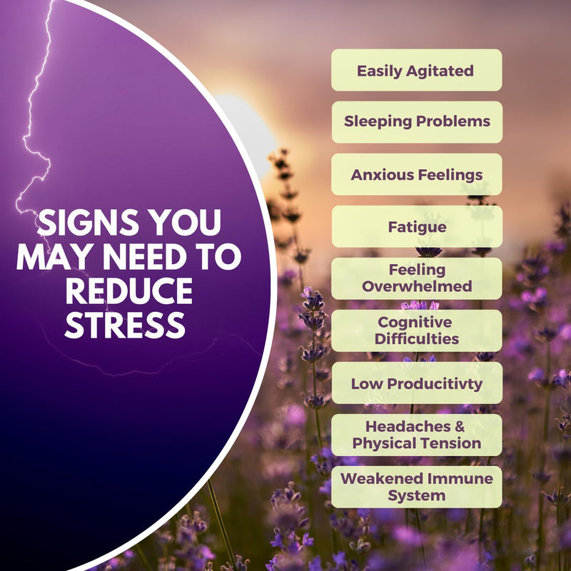 Organic KSM 66 Ashwagandha, Chamomile and Lavender - 90 Natural Capsules - Feel Calm, Lower Stress, Anxiety & Better Sleep - BeesActive Australia