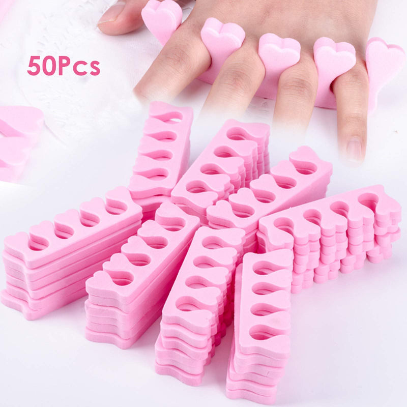 Leyeet 50pcs Soft Foam Sponge Toe Separators Finger Dividers Nail Art Manicure Pedicure Tools - BeesActive Australia