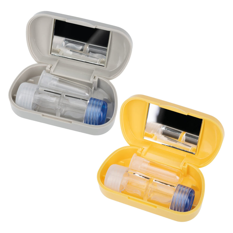 SPORTS WORLD VISION Travel Kit with Case for RGP Hard Contact Lenses | Mirror | Suction Remover | Yellow - BeesActive Australia
