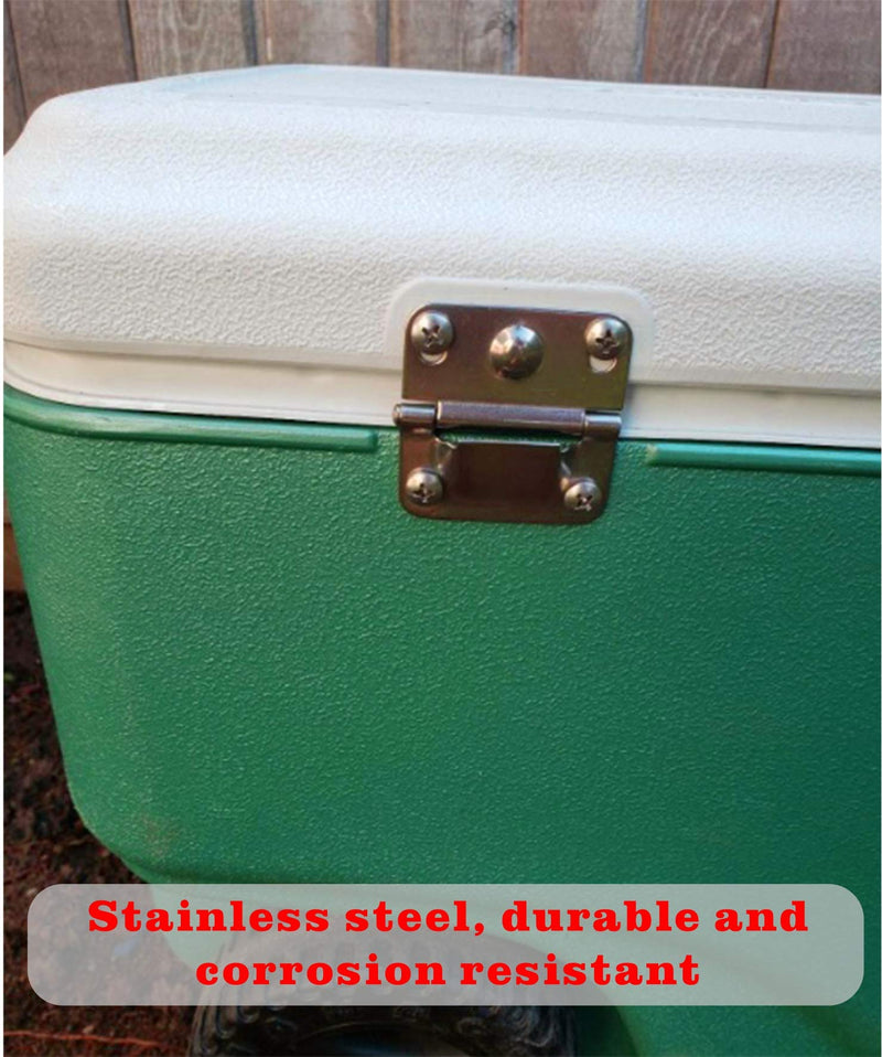 ZKP Coleman Cooler Stainless Steel Hinge and Screw Fits Most Coleman Coolers, Set of 2 - BeesActive Australia
