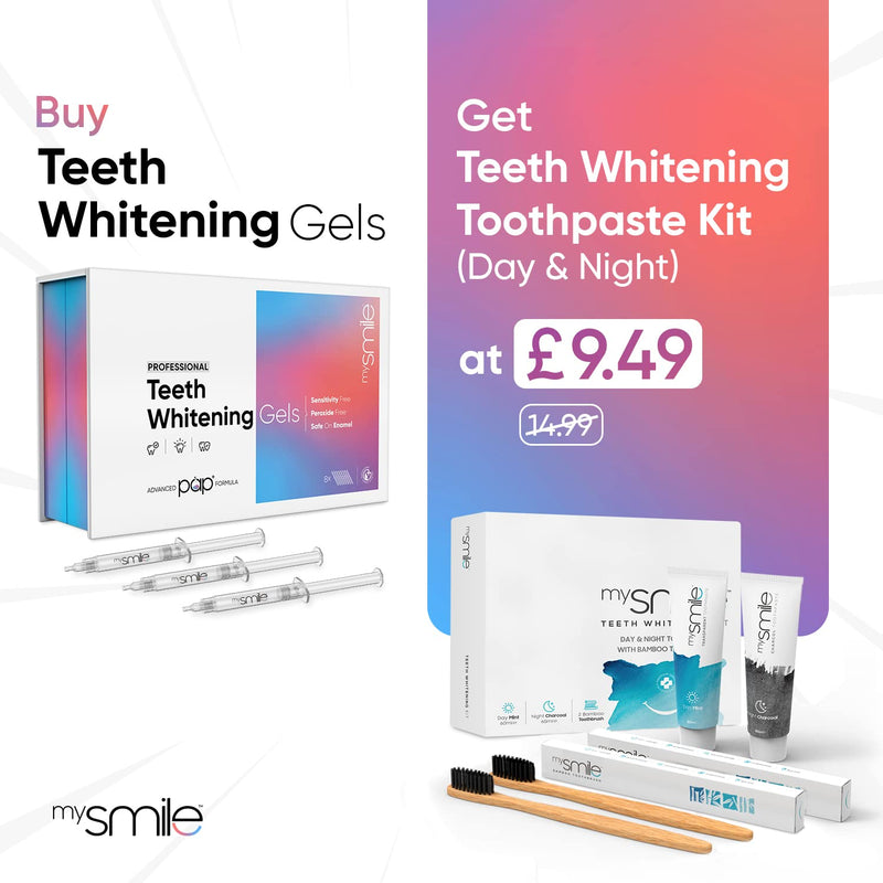 mysmile Teeth Whitening Gel Refills x 8 (3ml Each) - Sensitivity-Free & Peroxide-Free Pap+ Tooth Whitening Gel - 10 Min Stain Removal - Enamel-Safe Syringes - Vegan Teeth Whitener - BeesActive Australia