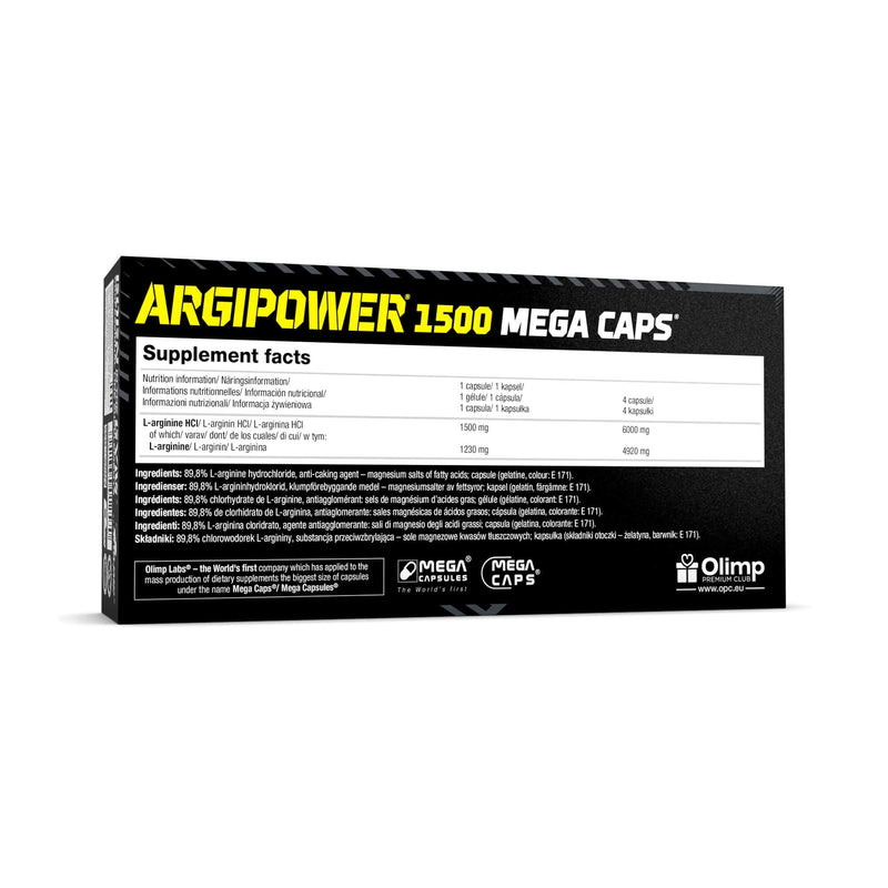 ARGIPOWER 120 Capsules | Hardcore Nitric Oxide | Pre-Workout Food Supplement | Large L-Arginine Dose - BeesActive Australia