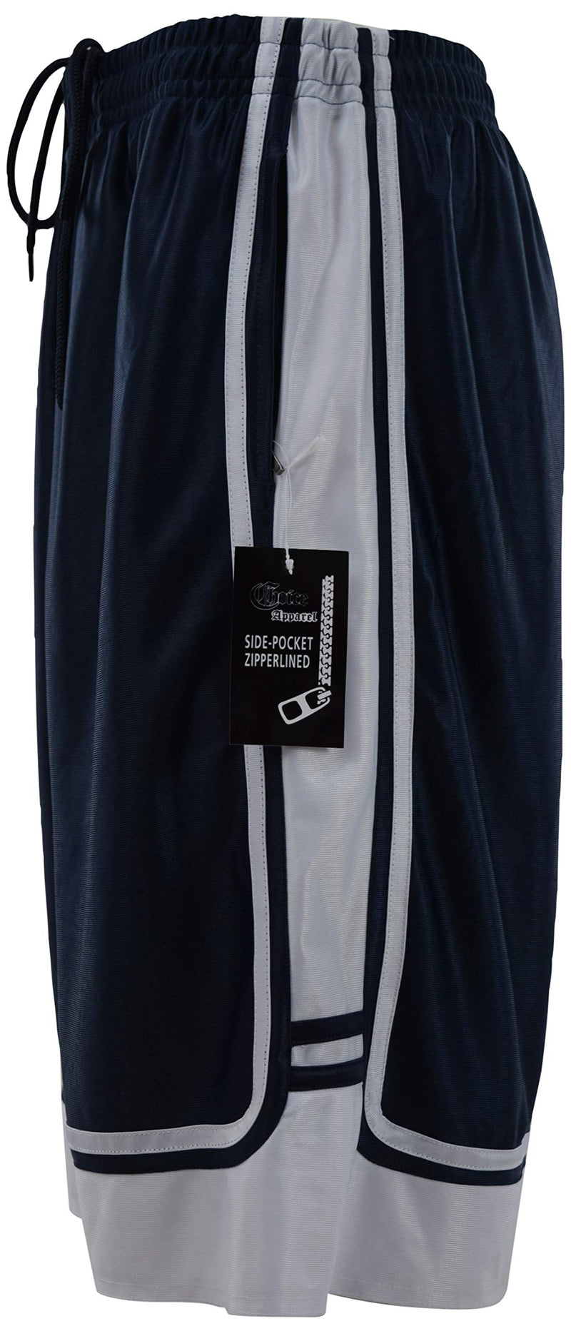 The JDP Co. Men's Athletic Gym Training Basketball Shorts Large 606-navy - BeesActive Australia