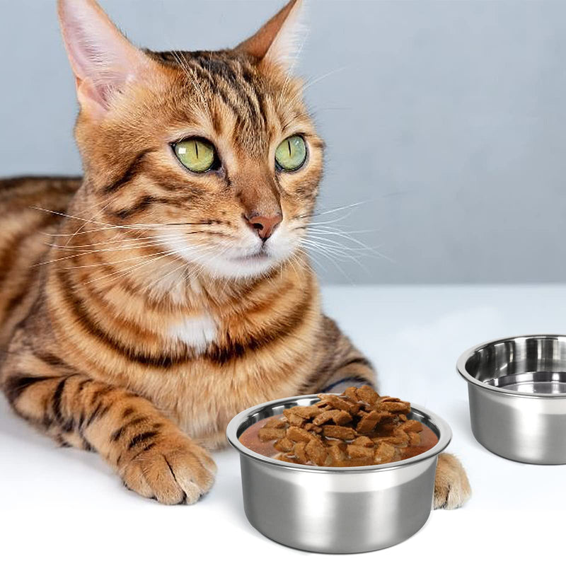 Kennel Water Bowl, 2 Packs No Spill Hanging Cage Crate Bowl for Cat, Small Dog Feeder 2 Cups 16OZ - BeesActive Australia