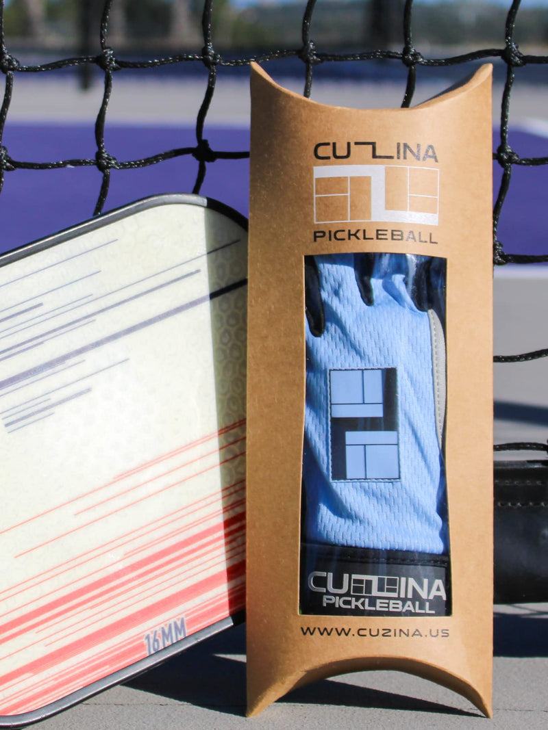 CUZINA HexPro Pickleball Racquetball Glove Steel Gray / White Large Left - BeesActive Australia