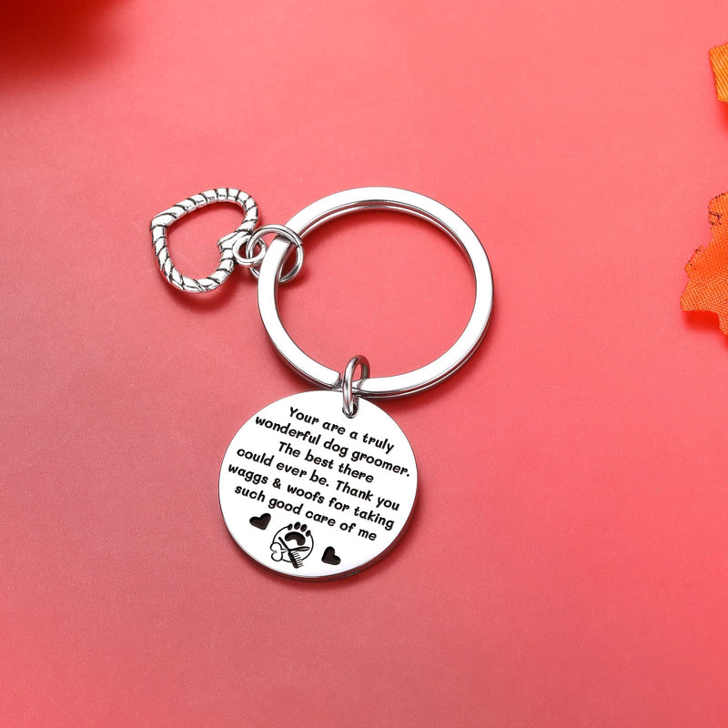 ZQEOU Dog Groomer Gift Coworker Keychan Thank You Jewelry Pet Groomer Gift Christmas Jewelry 1 Standard - BeesActive Australia
