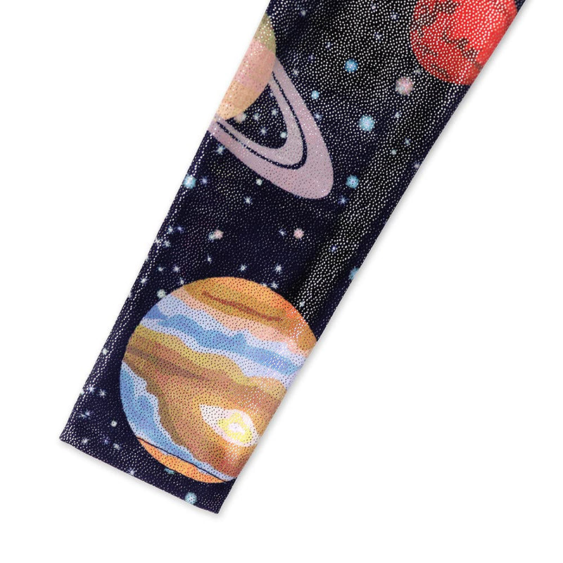 Long Sleeve Leotards for Girls Gymnastics Sparkle 2-10 Years Rainbow Galaxy Unicorn Pattern 7-8 Years Long Sleeve Cosmos - BeesActive Australia