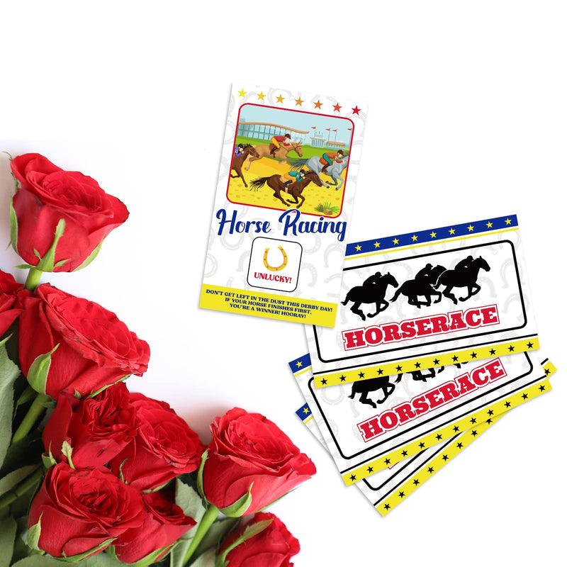 Kentucky Horse Derby Scratch Off Cards – Horse Racing Fortune Games Supplies Activity 44players - BeesActive Australia