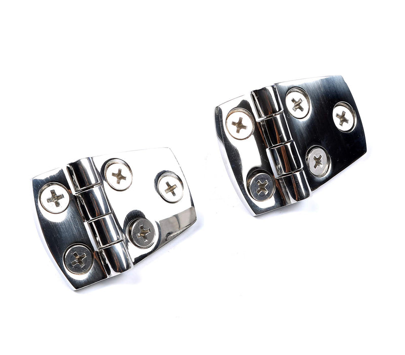 [AUSTRALIA] - Mxeol Boat Shortside Hinges Marine Hatch Flush Mount Heavy Duty Stainless Steel W/Fasteners 1-1/2" x 2-1/4" Pair 