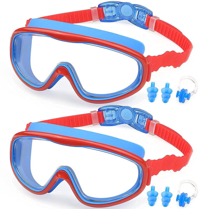 KAILIMENG Swimming Goggles for Kids - 4 Pack Kids Swim Goggles for Toddlers Youth Child Age 4 to 15, No Leaking, Large Frame, Clear & Wide View, Anti-Fog & UV Protection - BeesActive Australia