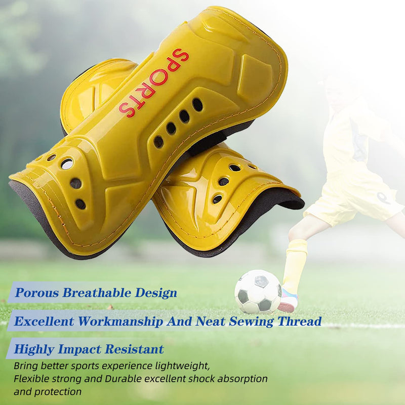 YICYC Soccer Shin Guards Kids Youth, Shin Pads and Shin Guard Sleeves for 3-15 Years Old Boys and Girls for Football Games Training, EVA Cushion Protection Reduce Shocks and Injurie Red Small - BeesActive Australia