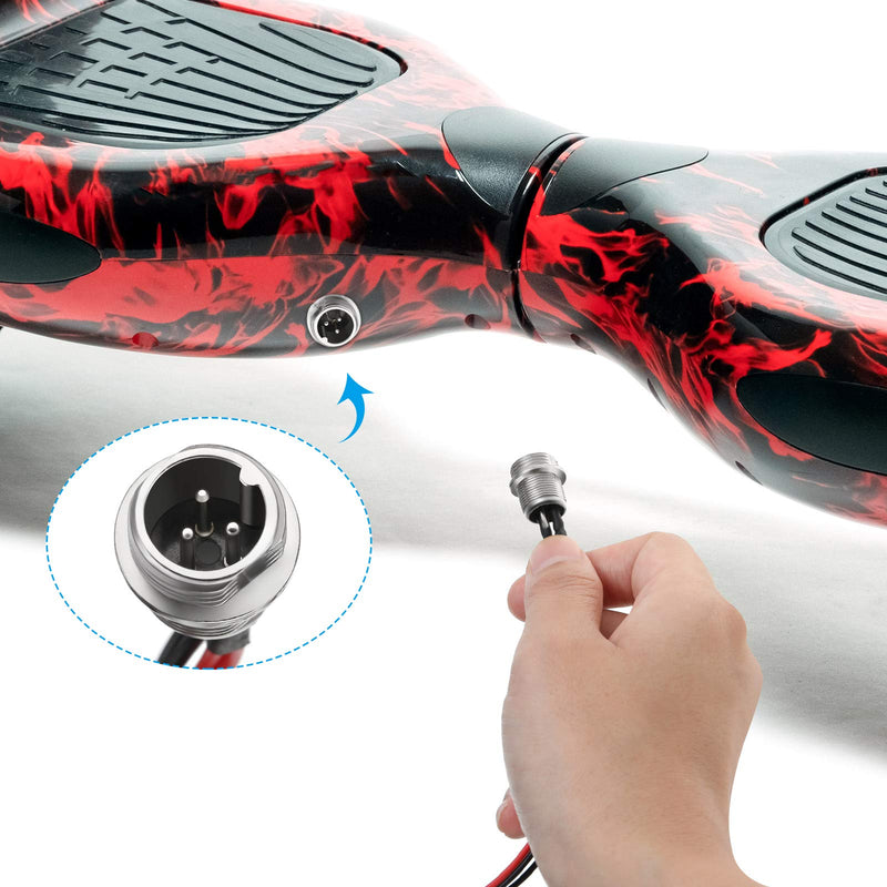 HESTYA 2 Packs Charging Port Replacement (3 Prong) Smart Self-Balancing Charging Port Replacement Compatible with Hoverboard Scooter Swegway Swagtron Swagboard CHO - BeesActive Australia
