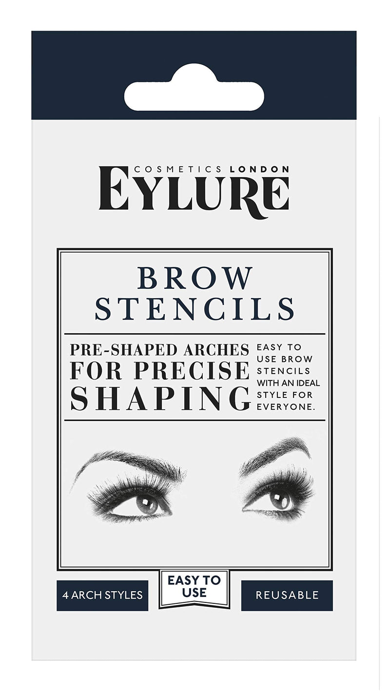 Eylure Brow Stencils, 4 Arch Style, Glossy Finish, for All Skin Types and Tones, Reusable and Easy to Use - BeesActive Australia