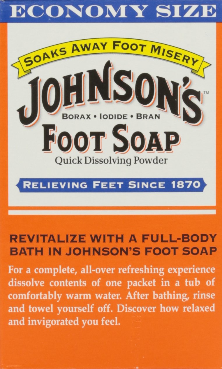 Johnson's Foot Soap Quick Dissolving Powder, 8 Packets (Pack of 4) - BeesActive Australia