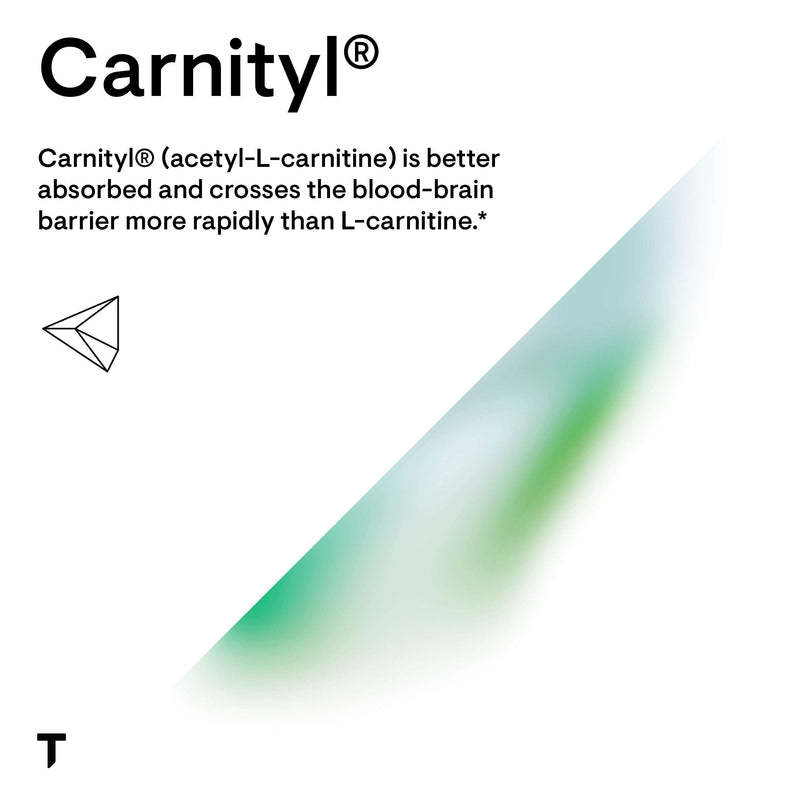 Thorne Acetyl-L-Carnitine - 500 mg - Supports Brain Function and Healthy Nerve Sensations in The Hands and Feet - Gluten-Free, Soy-Free, Dairy-Free - 60 Capsules Standard Packaging - BeesActive Australia