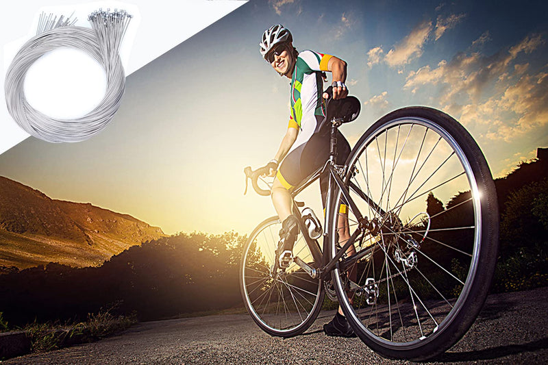 10 Pcs Shifter Cables Derailleur Cable Shifter Cable Bike 2M Length Replaceable Bicycle Shift Cable Derailleur Cables Stainless Steel MTB Shifter Cable Set - BeesActive Australia