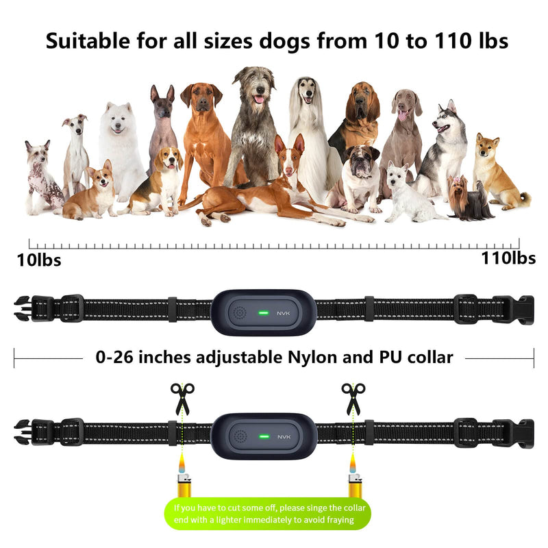 NVK Dog Training Collar, Single Collar Without Remote, Rechargeable Dog Training Collar with 3 Modes, Beep, Vibration and Shock, Waterproof Collar - BeesActive Australia