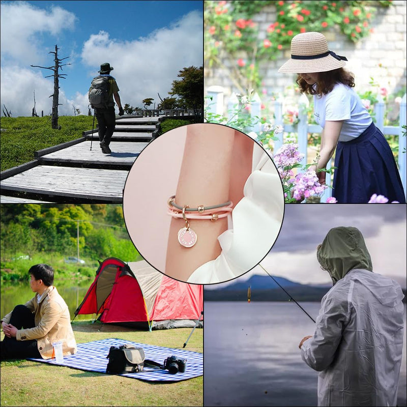 2 Pcs Anti Repellent Wristbands Silicone Mosquito Repellent Bracelet Natural Mosquito Band for Kids and Adults - BeesActive Australia