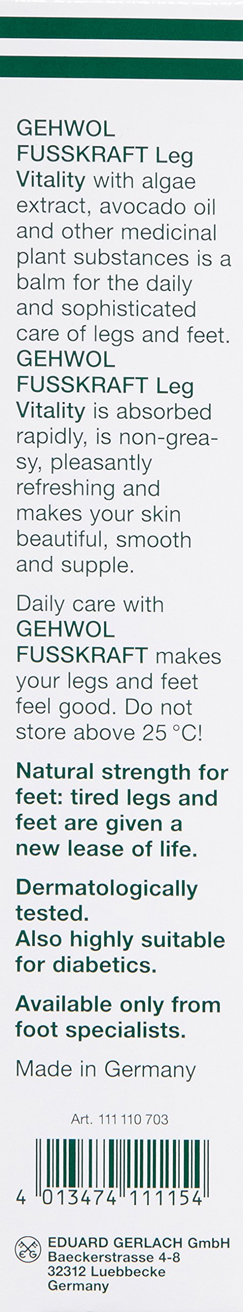 GEHWOL Leg Vitality, 4.4 oz - BeesActive Australia