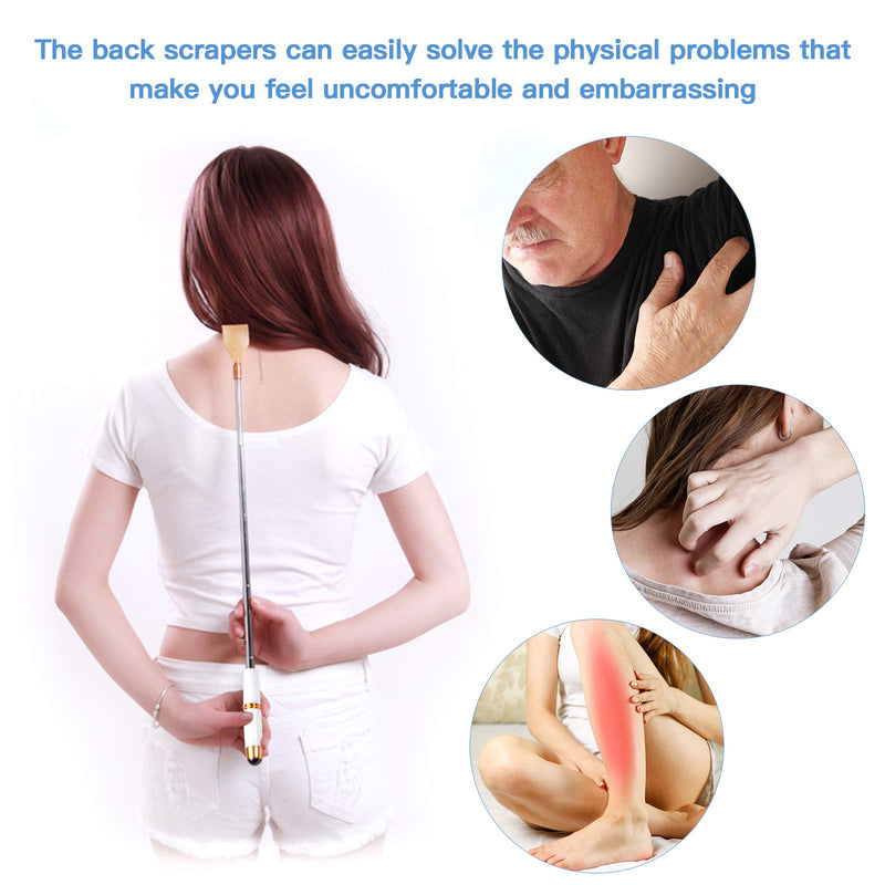 VEGCOO Back Scratcher, Manual Back Massager Body Relaxation Massager Long Back Scratcher for Itching Relief Body Relaxation (A) A - BeesActive Australia