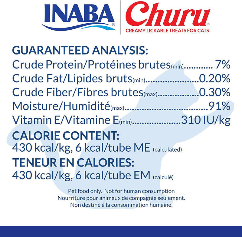 INABA Churu Cat Treats, Grain-Free, Lickable, Squeezable Creamy Purée Cat Treat/Topper with Vitamin E & Taurine, 0.5 Ounces Each Tube, 40 Tubes Chicken Variety Box - BeesActive Australia