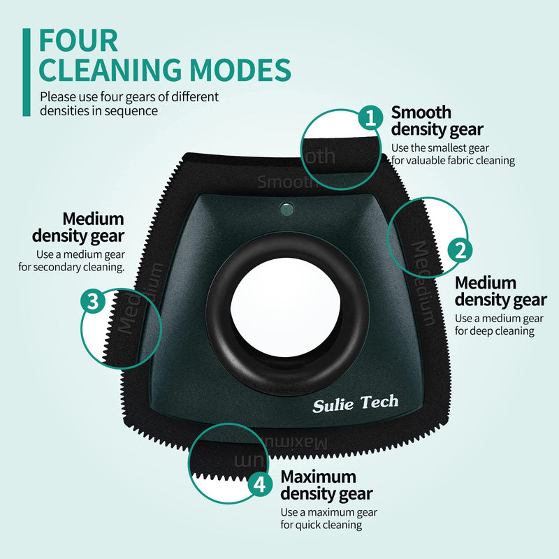 Sulie Tech Mini Pet Hair Detailer Dog Hair Remover, Cat Hair Remover, Pet Hair Remover for Auto Detailing, Couch, Furniture, Lint, Carpet Dark Green - BeesActive Australia
