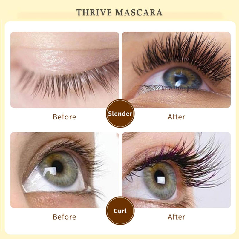 MIRORA Silk Fiber Lash Mascara Waterproof, Makeup Sensational Natural Thick and Dramatic Extension Eyelash Mascara, No Smudging Lasting All Day, Very Black - BeesActive Australia