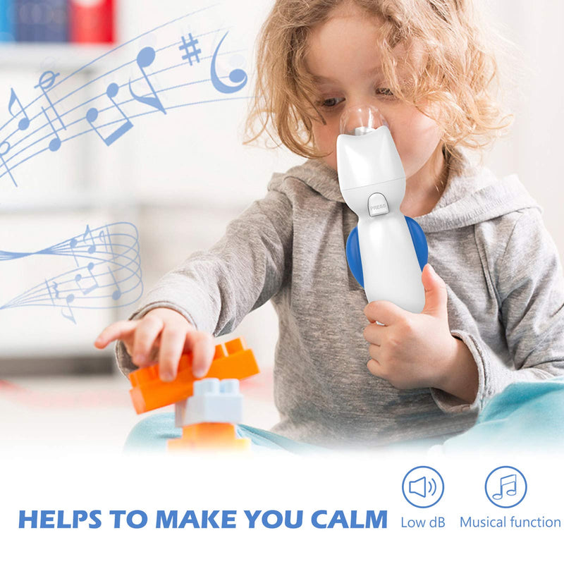 FEELLIFE Portable Inhaler, Handheld Steam Atomiser, for Kids Travel and Household use, with Audio Function Blue - BeesActive Australia