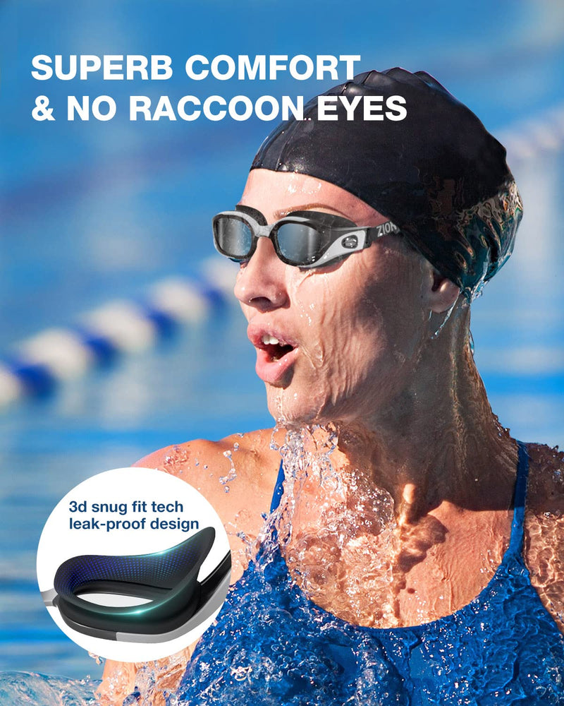 ZIONOR G1 Polarized Swimming Goggles + 2022 G10 Swim Goggles - BeesActive Australia