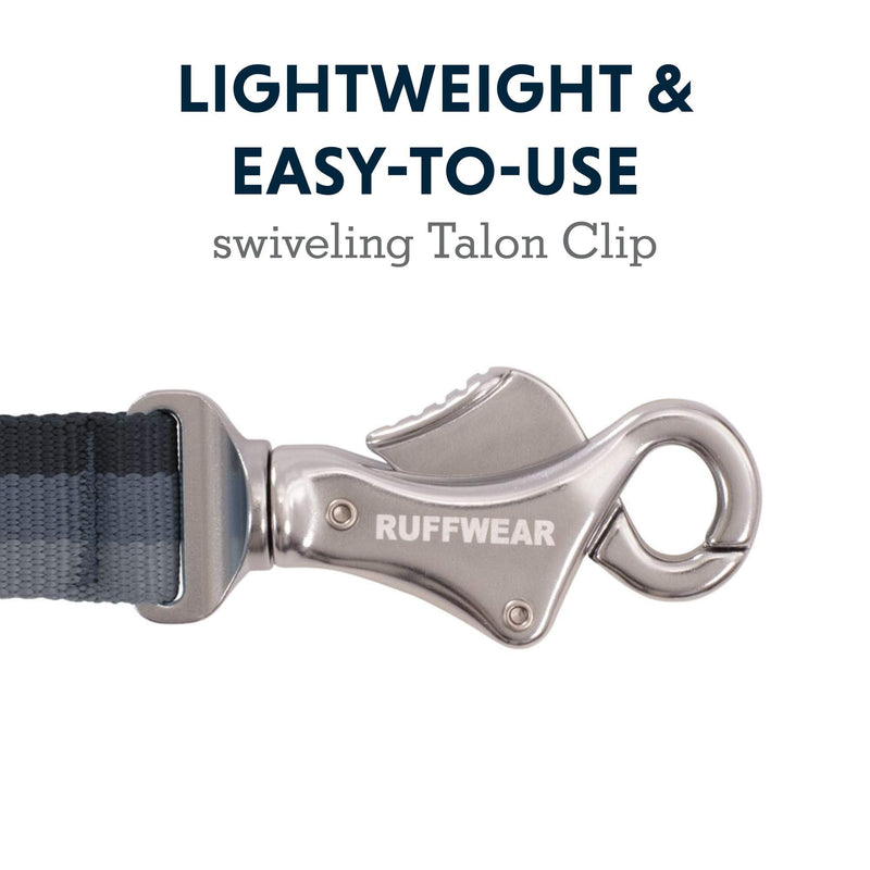 Ruffwear, Roamer Bungee Dog Leash, Hand-Held or Waist-Worn Extending Lead 5.5'-7' Granite Gray - BeesActive Australia
