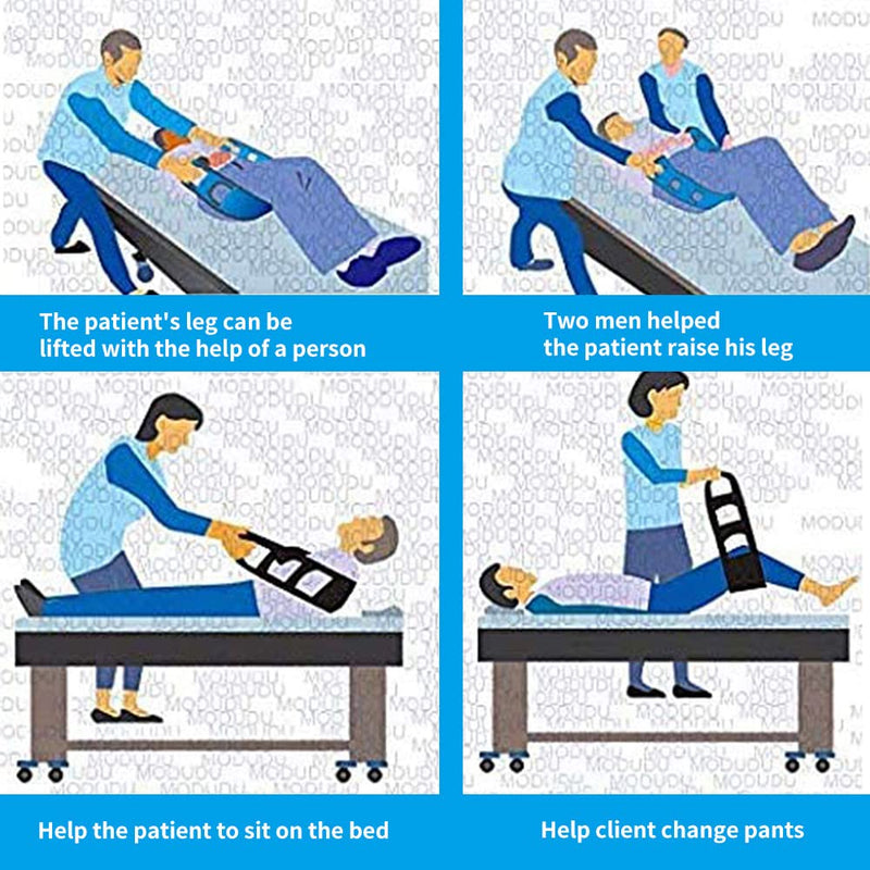 VOANZO Transfer Sling Non-Slip Transfer Belts Safety Patient Lift Board Mobility Aids Equipment for Elderly or Patient(Blue) - BeesActive Australia