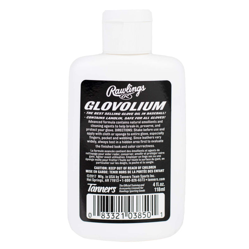 [AUSTRALIA] - Rawlings Baseball Softball Glove Oil Conditioning Kit - Glovolium (4 oz.) Bottle Bundled with Covey's Application Cloth 