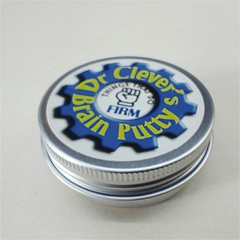 Dr Clever TM Stress Putty | Firm Blue | Sensory Relief | Fidget Toy | Relax and Concentrate | Unscented 20g tin - BeesActive Australia