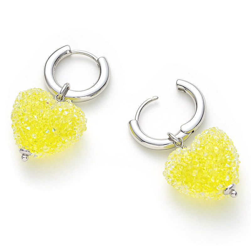 C.Paravano Hoop Earrings for Women | 925 Sterling Silver or 18K Gold Plated Hoop Earrings | Huggie Earrings for Women | Lightweight Hoops | Hypoallergenic Earring for Women EARRING_32_YELLOW - BeesActive Australia
