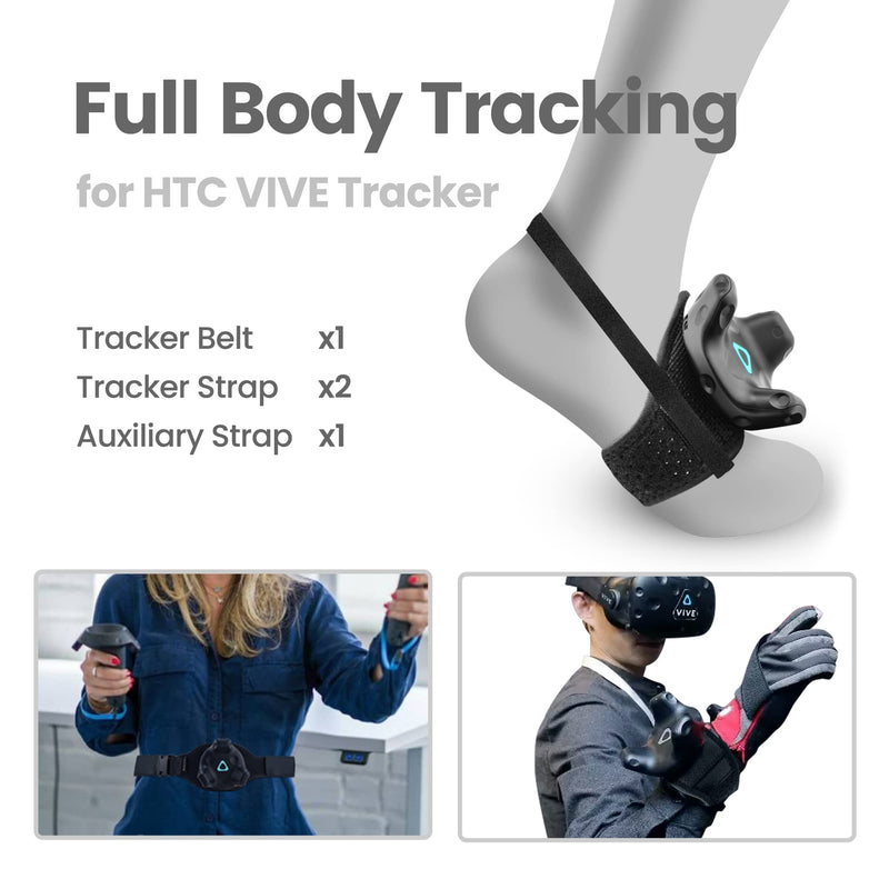 Vive Tracker Belt Vive Tracker Straps for or HTC Vive System Tracker Pucks,1TrackBelt 2 TrackStraps 1 Ankle Strap, Full Body Tracking,Adjustable,Structure and Material Upgrade - BeesActive Australia