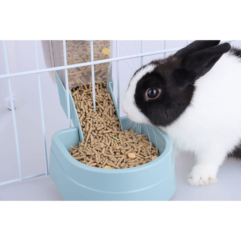 RUBYHOME Pets Food Hanging Bowl for Crates & Cages Hanging Pet Cage Feeder for Small Animals Cats Puppies Ferrets Rabbit Automatic Feeder - BeesActive Australia