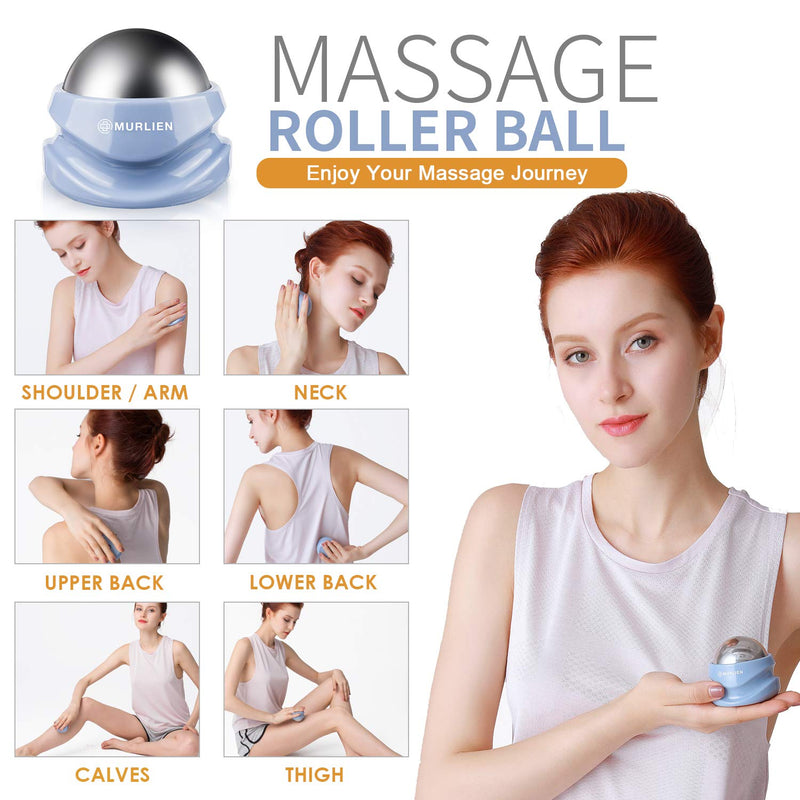 MURLIEN Ice Therapy Massage Roller Ball, Manual Massager for Deep Tissue Massage, Alleviating Muscle Tension and Pain Relief, Suitable for Neck, Back, Shoulders, Arms, Legs, Thighs etc. - BeesActive Australia